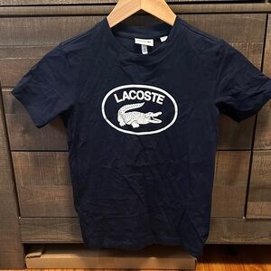 Lacoste Boys Dark Blue Short Sleeve Tee